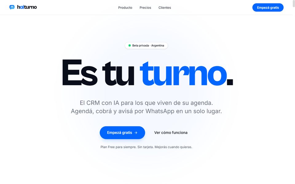 Primera vista del sitio de Haiturno
